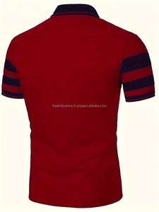 Nueva Camiseta de algodón de verano a la moda para hombre, Camiseta deportiva informal de manga larga con polos transpirables ajustados, polos para hombre - Product Image 4