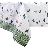 Nouvelle collection de nappes de Noël tendance, design imprimé, taille et logo personnalisés, à prix abordable.
