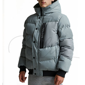 Hot Selling Premium Quality Eco-Friendly High Street Hooded <b>Waterproof</b> Reversible Puffer Jacket <b>Warm</b> Winter Comfortable Men - Product Image 1