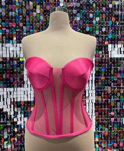 Corset Vintage Femme Overbust Sexy en Cuir Écologique Respirant pour Grandes Tailles, Effet Amincissant et Contrôle Moyen du Ventre - Product Image 4