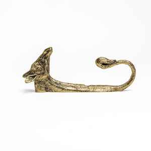 Gancho de Pared de Metal de Latón Hecho a Mano, Diseño Multifuncional, Fácil de Instalar, Acabado Dorado para Hogar de Lujo - Product Image 4