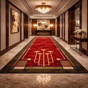 Alfombra Floral Vintage de Artesanía | Alfombra de Lana Color Óxido, Estilo Misionero, Hecha a Mano, Tradicional, para Sala de Estar, Dormitorio, Decoración del Hogar - Product Image 4