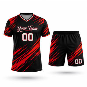 Uniforme de Fútbol Personalizado de Alta Calidad, Conjunto de Camiseta de Fútbol Transpirable de Poliéster para Clubes, Escuelas y Academias - Product Image 6