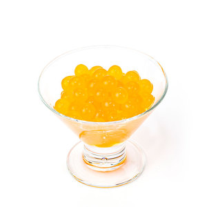 Perles de boba éclatantes saveur fruit de la passion 3,4 kg en gros de Taïwan – Billes de jus fruitées pour topping de bubble tea et milk tea – Fournitures pour magasins - Product Image 1