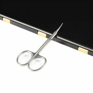 Ciseaux à cuticules personnalisés de haute qualité avec logo, en acier inoxydable, lame courbée, ciseaux de beauté pour ongles, fabricant pakistanais - Product Image 5