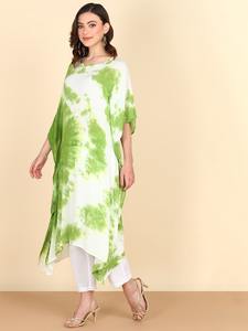 High Quality Designer Rayon Solid Daily Casual <b>Kaftan</b> for Women Sweetheart Neck 3/4 Sleeve <b>Summer</b> Regular Fit Washable - Product Image 6