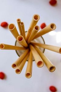 Bamboo Factory Eco-friendly Bamboo <b>Straw</b> Disposable <b>Straw</b> Custom logo Reusable <b>Drinking</b> <b>Straw</b> - Product Image 3
