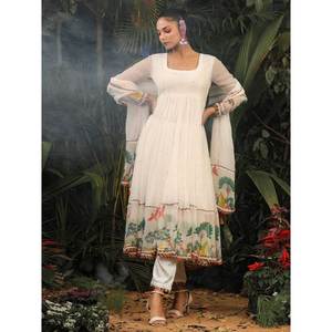 Fancy Party Wear Top and Bottom con Dupatta XL Tamaño Elegante y elegante - Product Image 3