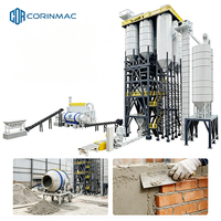 CORINMAC Petite bétonnière, ligne de production de mortier sec, pompe à béton avec tension 220V-440V et garantie d'un an
