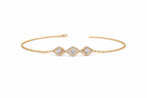 Bracelet unisexe plaqué or 18 carats avec pierre naturelle taille émeraude, motif étoile, style hip-hop, chaîne géométrique, bijou classique de fiançailles en alliage à griffes - Product Image 2