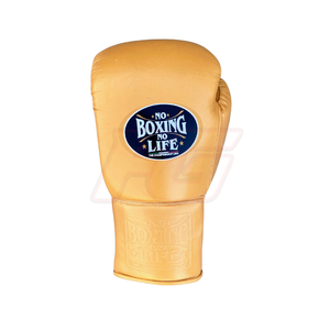 No Boxing No Life - Juego de Guantes de Boxeo Premium de Piel de Vacuno con Cierre de Gancho y Bucle, para Entrenamiento y Sparring, que Absorben la Humedad, Unisex - Product Image 5