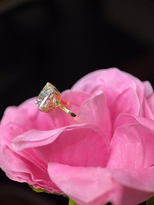 Bague en or blanc élégante de qualité supérieure avec diamants certifiés IGI, diamants taille radiant en rhodium, pour usage quotidien, cadeau de mariage de luxe, spécial - Product Image 4