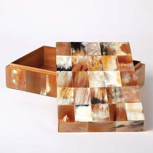 Wholesale Natural Bone Handmade Buffalo Horns Box for Decorative Dry Fruit <b>Storage</b> - Product Image 4