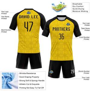 Personalized Sublimated 100% Polyester Sports Uniform Set OEM <b>Custom</b> Jersey Training Shorts Wholesale Club Team Apparel Wear - Product Image 4