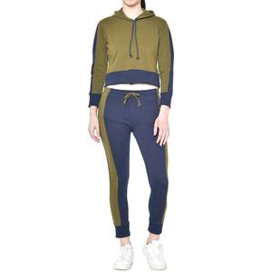 Vêtements de sport pour femmes, ensemble de survêtement décontracté à capuche, coton écologique, pour la course à pied, l'entraînement et les activités sportives - Product Image 5