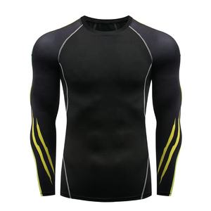 Camisetas de compresión de gimnasio para hombre con logotipo personalizado OEM, ropa deportiva ligera sin costuras de gran tamaño para entrenamiento físico, venta al por mayor, manga larga - Product Image 4
