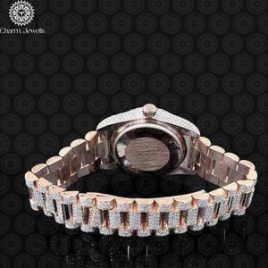 Charm_Jewells Luxury Women Stainless Steel <b>Watch</b> 34mm Round Dial Sapphire Crystal Quartz Movement Fashion Design - Product Image 2