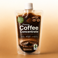 Pochette souple polyvalente de 30 ml pour café expresso, petit sachet portable à bec verseur pour concentré de café