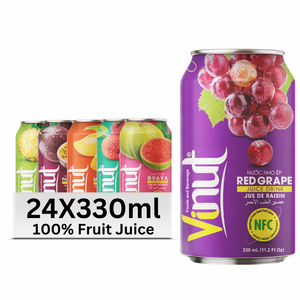 Jugo de Uva Roja VINUT Sin Azúcar 330ml Precio de Fábrica Vietnam Etiqueta Privada Muestra Gratis Disponible - Product Image 1