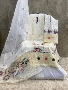 ชุดเสื้อผ้าผ้าฝ้ายหนาแบบพรีเมี่ยมพร้อมฐานกึ่งสนามหญ้าและผ้าไหมลายตารางชุดผ้าคุณภาพสูงสำหรับตลาดโลก - Product Image 2