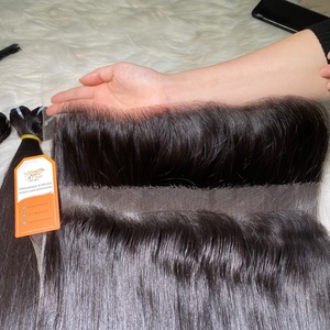 Cheveux alignés sur les cuticules du vendeur HD Lace Frontal d'os vietnamiens droits non transformés pour les extensions de cheveux Lace Frontal - Product Image 4