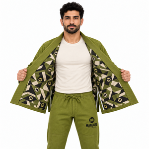 Kimono d'entraînement IBJJF BJJ Gi pour hommes, en coton tissé perlé pré-rétréci, léger et extensible, tissu 400g. - Product Image 3
