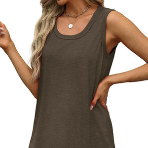 Elegant Style <b>Women's</b> Riibed Rank <b>Top</b> High Performance Marathon Race Wear Sustainable And Comfortable Fit <b>Women's</b> <b>Tank</b> <b>Top</b> - Product Image 3