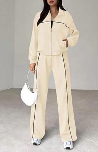 Ensemble de survêtement polaire coupe-vent 2 pièces pour femme 2026 – Tenue de sport et jogging personnalisable avec logo OEM - Product Image 2