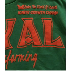 Sudadera con Capucha Personalizada para Niños, Unisex, Estilo Urbano, Estampado Puff, Oversize, 400 GSM, Felpa de Algodón, Hip Hop Casual - Product Image 3