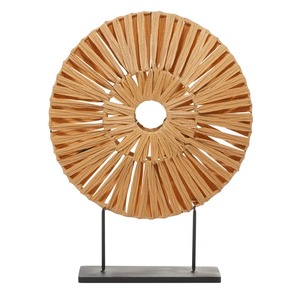 Objeto decorativo de ratán hecho a mano, pieza decorativa tejida para la sala de estar, centro de mesa y mesa auxiliar. - Product Image 1