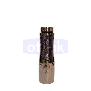 Bouteille d'eau en cuivre martelé de qualité supérieure, écologique, réutilisable, portable, anti-fuite, pour la maison, le bureau, les voyages, cadeau - Product Image 2
