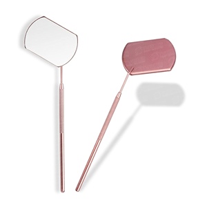 Custom Design Stainless Steel Eyelash <b>Mirror</b> Mini Handheld Butterfly Shape High Quality Professional Salon Use Unique Hair Care - Product Image 2