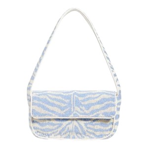 HANDMADE BEADED SHOULDER <b>BAG</b> <b>FOR</b> WOMEN EMBROIDERED <b>BLUE</b> STARFISH OCEAN THEME PARTYWEAR PURSE <b>CLUTCH</b> WITH HANDLE - Product Image 3