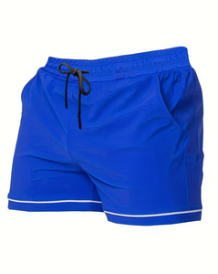 Men Quick Dry Sports Shorts Drawstring Athletic Training Shorts Breathable Knitted Gym Running Shorts - Product Image 3