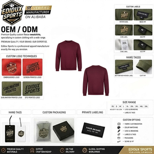High Quality <b>Men</b> Casual <b>Pullover</b> Sweatshirts Hot Selling Premium Quality <b>Men's</b> Sweatshirts 100% Cotton Sweatshirts - Product Image 4