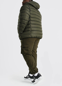 High Quality <b>Men's</b> Winter Puffer <b>Jacket</b> Manufacturer Custom Logo Water Repellent Breathable Thick <b>Canvas</b> Stand Windproof - Product Image 2