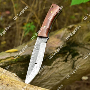 Couteau de chasse professionnel en acier Damas de haute qualité, lame fixe, fabrication sur mesure, support OEM/ODM, camping, pêche, survie, EDC - Product Image 4