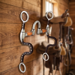 Bocado para Caballo con Incrustaciones de Cobre, Equipo Ecuestre Ajustable para Caballos, Uso Veterinario Duradero - Product Image 4