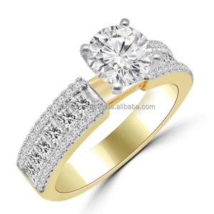 Anillo de Oro Amarillo de 14k con Piedra Preciosa de Diseño Exquisito, Diamante Cultivado en Laboratorio con Corte Brillante, Certificado IGI, Joyería Moderna para Mujer - Product Image 4