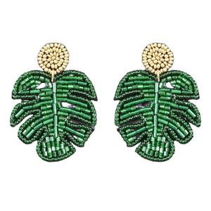 Boucles d'oreilles en perles de feuille, boucles d'oreilles multi-perles personnalisées, bijoux de fête pour femmes au meilleur prix, boucles d'oreilles en perles - Product Image 1