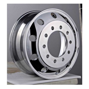 Nueva Llanta de Aleación de Aluminio de Alta Resistencia Cromada de 9" X 24.5" para Camiones y Remolques Comerciales - Product Image 2