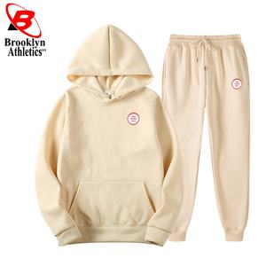 Conjuntos de sudadera con logotipo personalizado para mujer, trajes para correr en blanco, chándales al por mayor, 2022 - Product Image 5