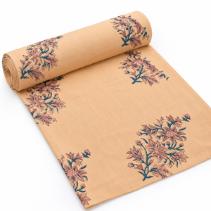 Camisas, Vestidos y Fundas Decorativas para el Hogar, Tejidas a Mano en Jaipur, con Estampado Floral Índigo, de Algodón Teñido Natural Sostenible, Orgánico Premium - Product Image 1