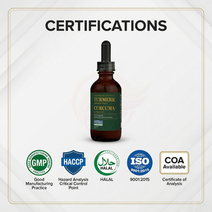 Turmeric Curcuma Liquid Extract Drops <b>Herbal</b> <b>Supplement</b> OEM Private Label - Product Image 2