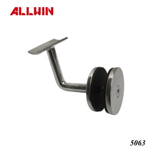 Contemporary Stainless Steel Wall Mount Handrail Bracket Modern Design DIY Installation for Stair Hotel Balcony <b>Deck</b> Railings - Product Image 2