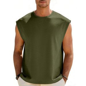 Camiseta de Verano para Hombre, Nueva, Transpirable, 100% Algodón, Cuello Redondo, Manga Corta, Casual, Holgada, de Color Sólido y Fino - Product Image 1