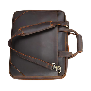 Bolso para Portátil de Cuero Genuino, Moderno, Duradero, con Logotipo Personalizado, de Primera Calidad, el Más Vendido, al por Mayor, Negro - Product Image 3