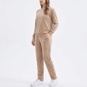 Conjunto Deportivo de Dos Piezas para Mujer, Sudadera Casual de Manga Larga y Pantalones Jogger, para Uso Diario - Product Image 2