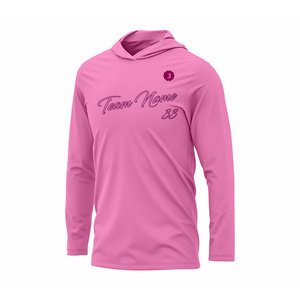 Sudadera con capucha personalizada para baloncesto – Camiseta de entrenamiento de manga larga con efecto ombré en blanco y morado - Product Image 5
