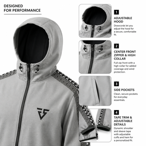 Veste de ski d'hiver imperméable personnalisée, coupe-vent professionnelle pour snowboard, équipement de montagne respirant, vente en gros OEM - Product Image 5